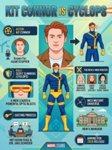 Kit Connor Cast as Cyclops in Marvel's X-Men MCU Reboot