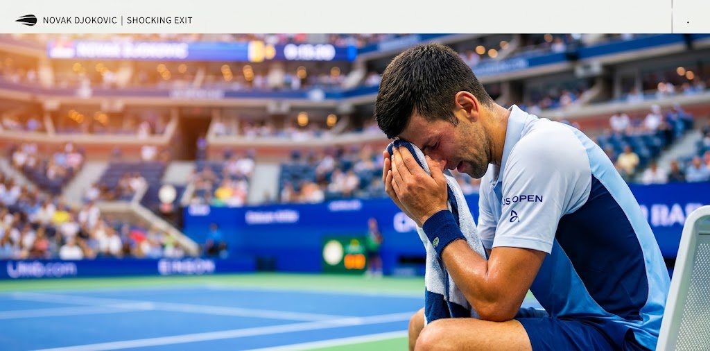 Novak Djokovic Suffers Shocking 1st-Round US Open Exit: Tears, Physical Struggles, and a Historic Upset