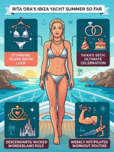 Rita Ora Stuns in a Silver Bikini on Ibiza Yacht Holiday: Inside Her Summer So Far