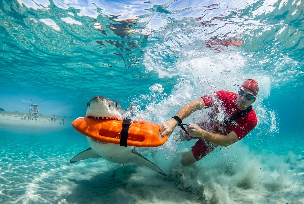 scarborough beach shark encounter