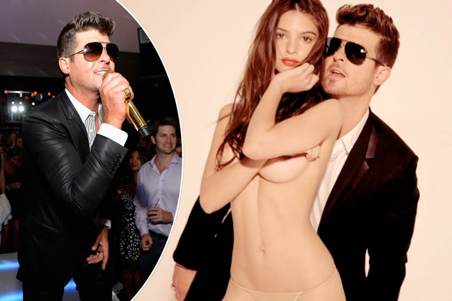 Emily Ratajkowski alleges Robin Thicke fondled her during 'Blurred Lines' filming