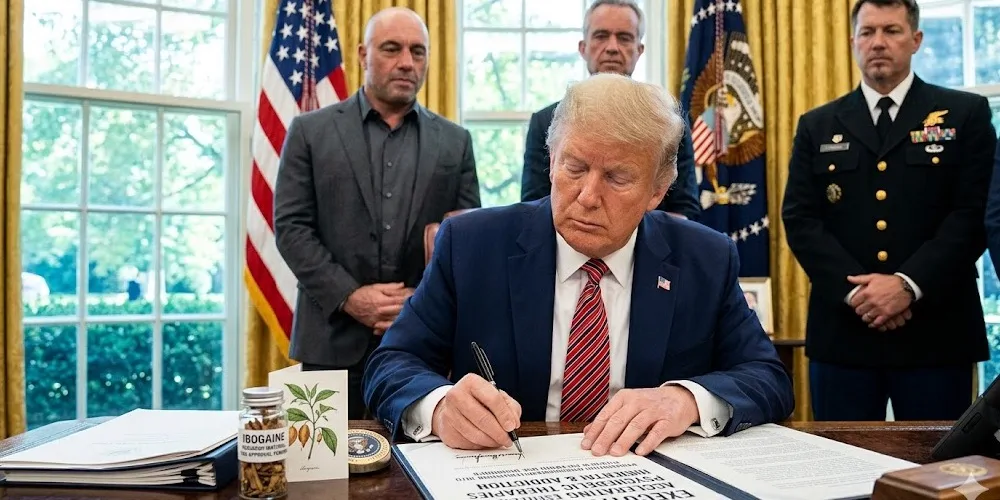 President Donald Trump signed an executive order to dramatically accelerate federal research and approval for psychedelic therapies.