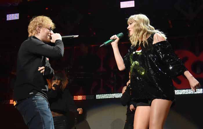 Taylor Swift and Ed Sheeran songs