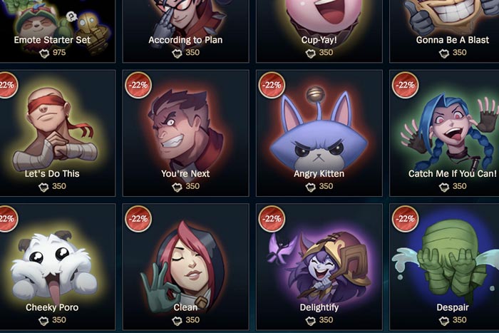 Emotes in League of Legends Esports