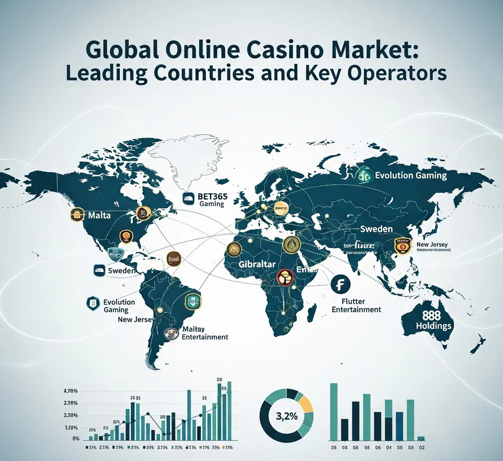Report on the Global Online Casino Market- Leading Countries and Key Operators