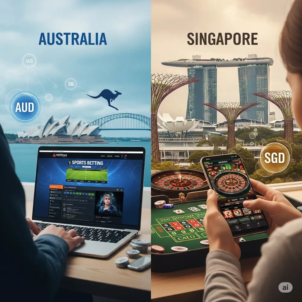 iGaming Market: Australia vs. Singapor