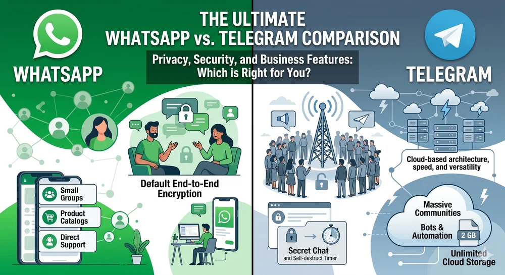 WhatsApp vs Telegram