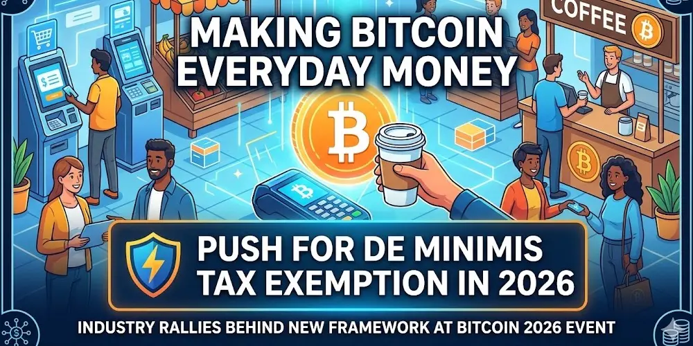 Industry Leaders Rally for Bitcoin De Minimis Tax Exemption at Bitcoin 2026