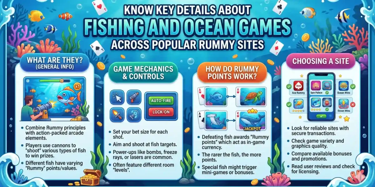 Fishing and Ocean Games across Popular Rummy Sites