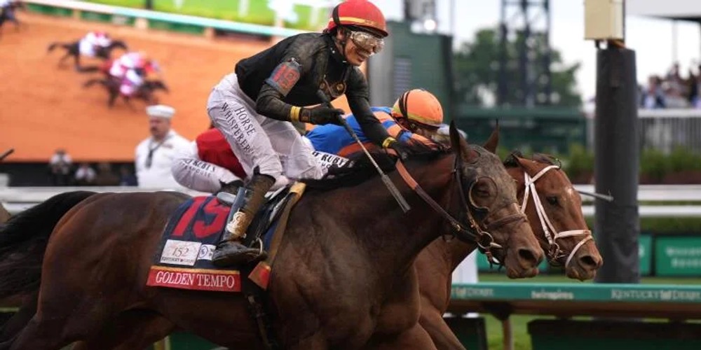 Kentucky Derby winner Golden Tempo to skip Preakness Stakes