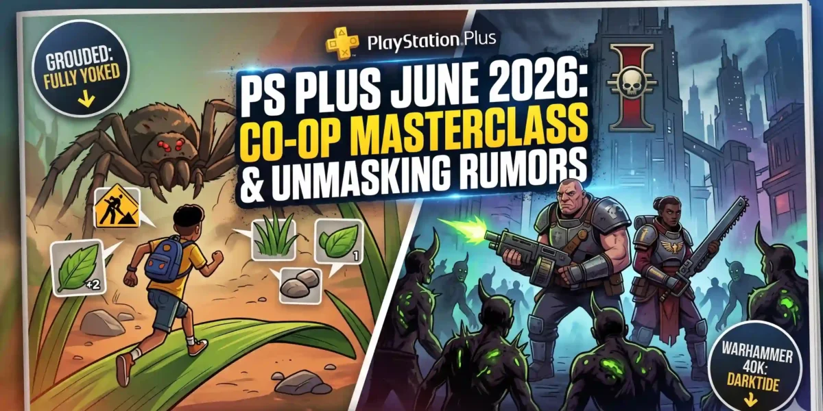 PlayStation Plus June 2026 Games Revealed Darktide, Grounded, and the Free 12-Month Rumor