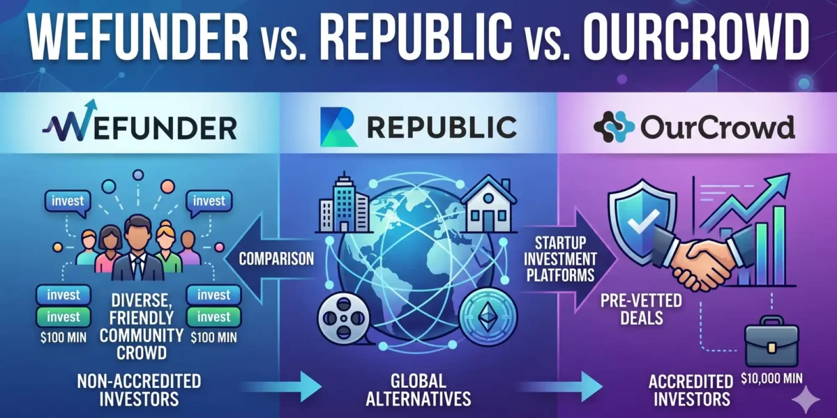Wefunder vs Republic vs OurCrowd: The Ultimate Equity Crowdfunding Comparison