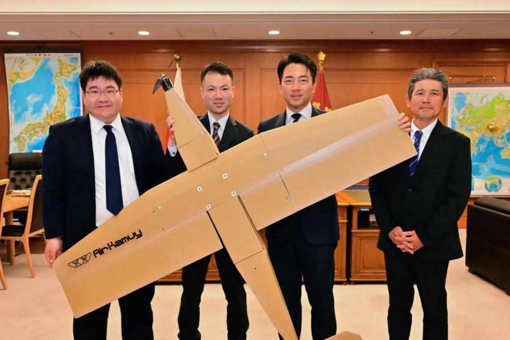 japan cardboard drones