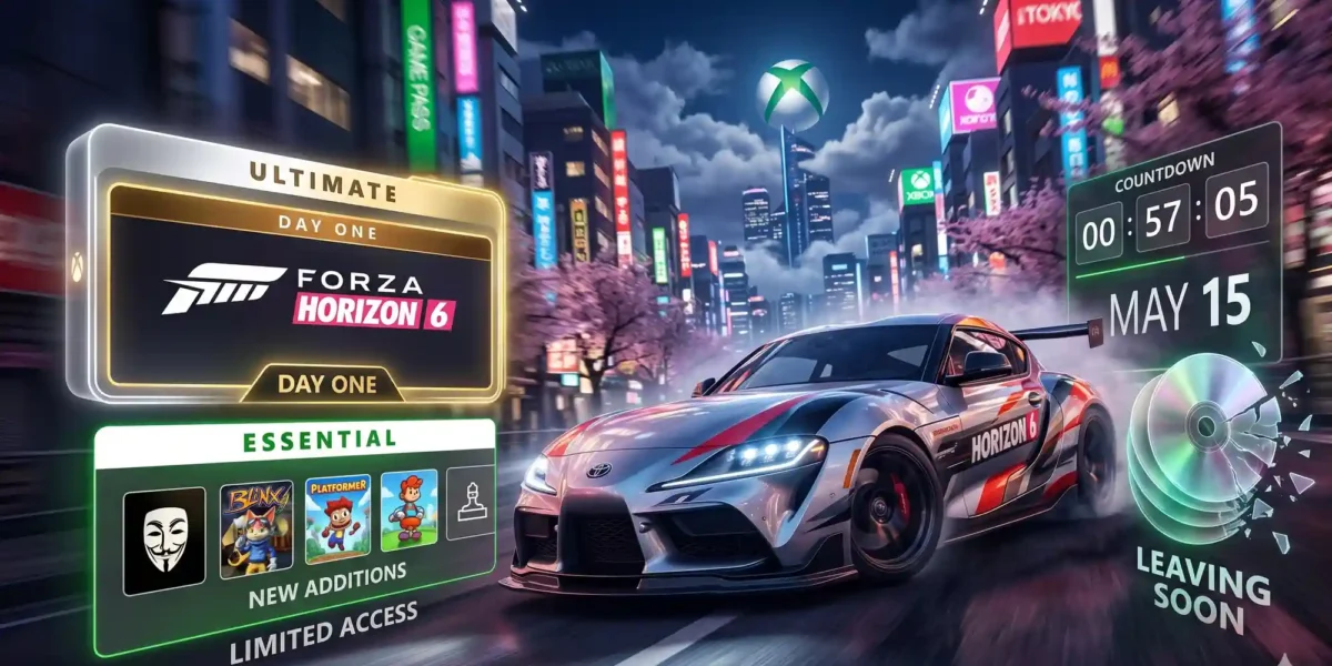 Xbox Game Pass May 2026 Updates: Forza Horizon 6, Essential Tier Additions, and Departing Games Analyzed