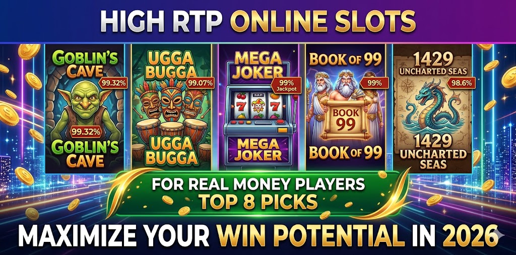 8 High RTP Online Slots for Real Money Players