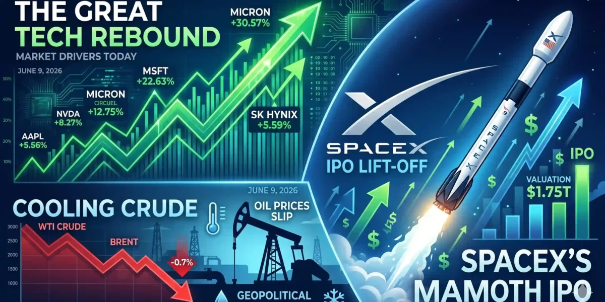 The Great Tech Rebound, SpaceX's Mammoth IPO, and Cooling Crude