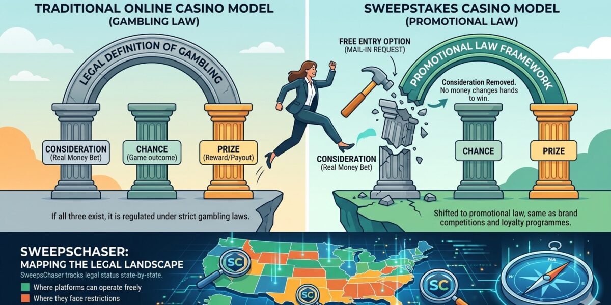Traditional online casino vs Sweepstakes platforms