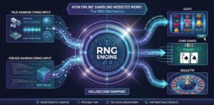 how do online gambling websites work