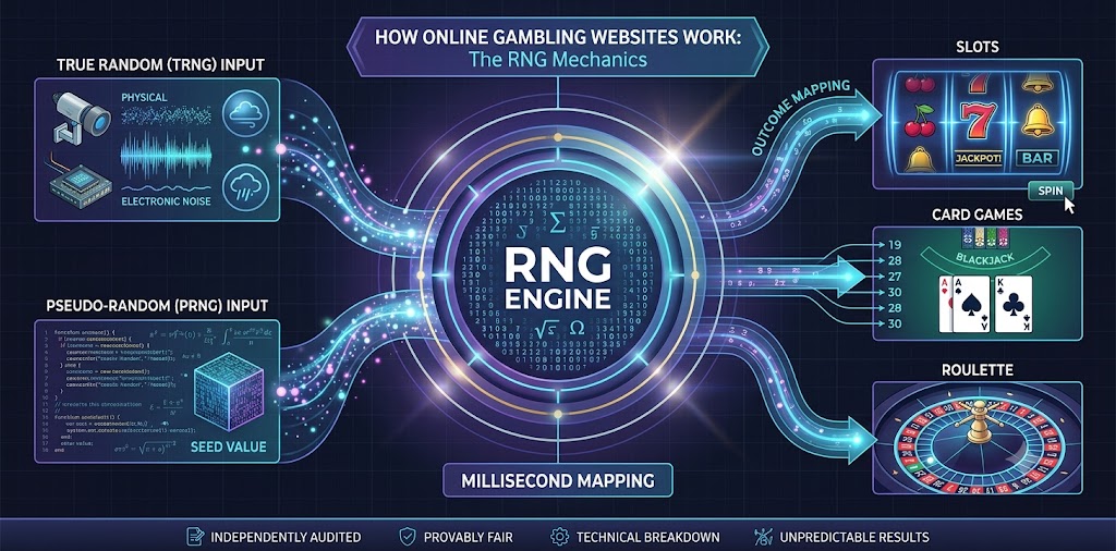 how do online gambling websites work