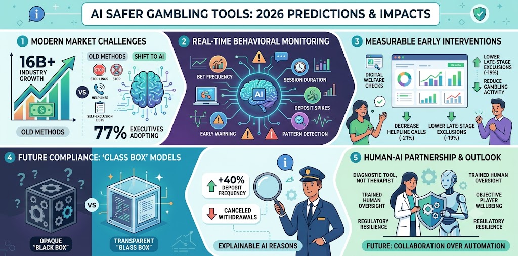 AI Safer Gambling Tools: 2026 Predictions, Data, and Policy Impacts