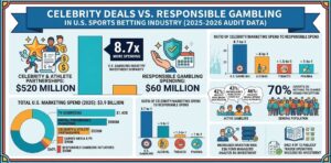 Celebrity Deals Dwarf Responsible Gambling Spending Across U.S. Betting Industry