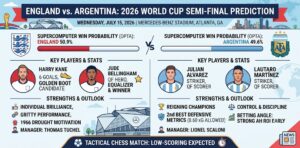 England vs. Argentina 2026 Prediction: World Cup Semi-Final Odds & Preview