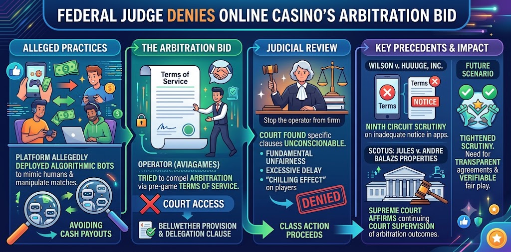 Aviagames Loses Bid to Force Arbitration