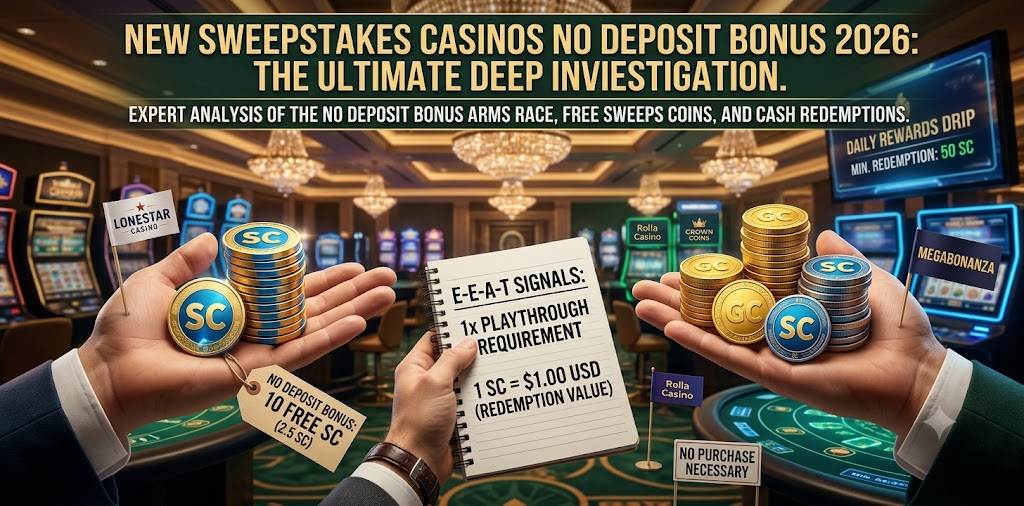 New Sweepstakes Casinos No Deposit Bonuses