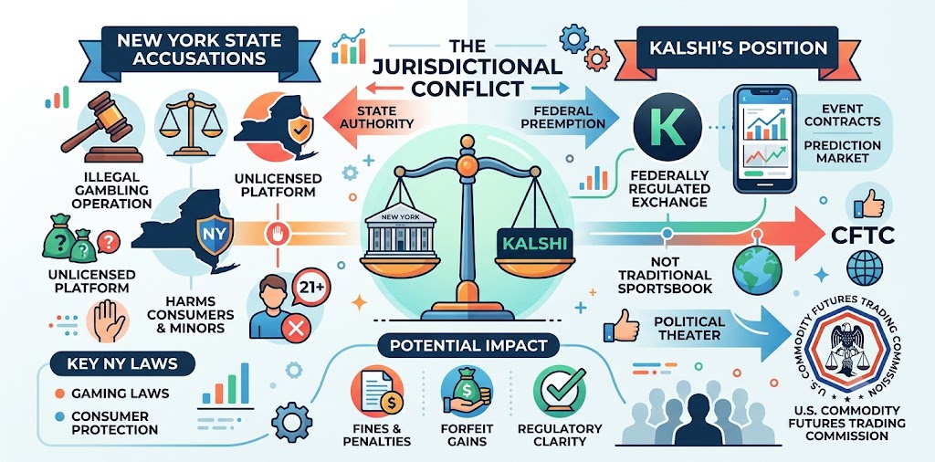 New York Sues Kalshi Over Illegal Prediction Market Gambling