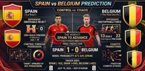 Spain vs Belgium Prediction, Odds, & Lineups