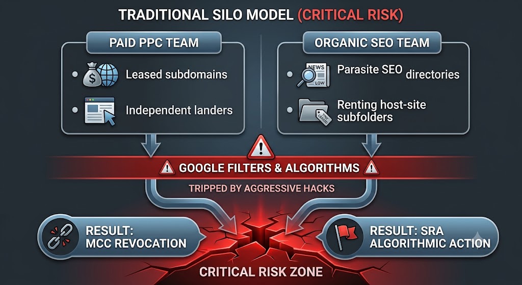 Traditional Silo Model (CRITICAL RISK)