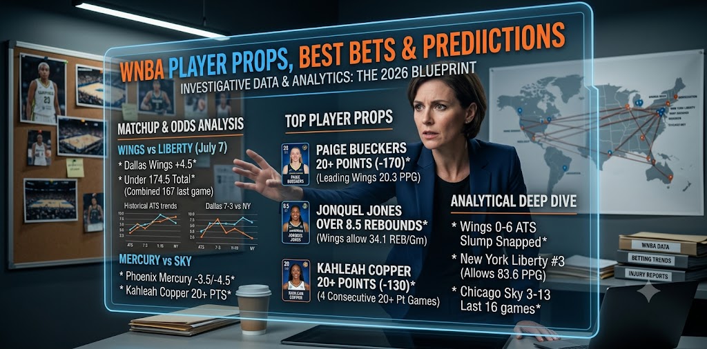 WNBA Player Props & Best Bets: Expert Predictions for July 7 (2026)