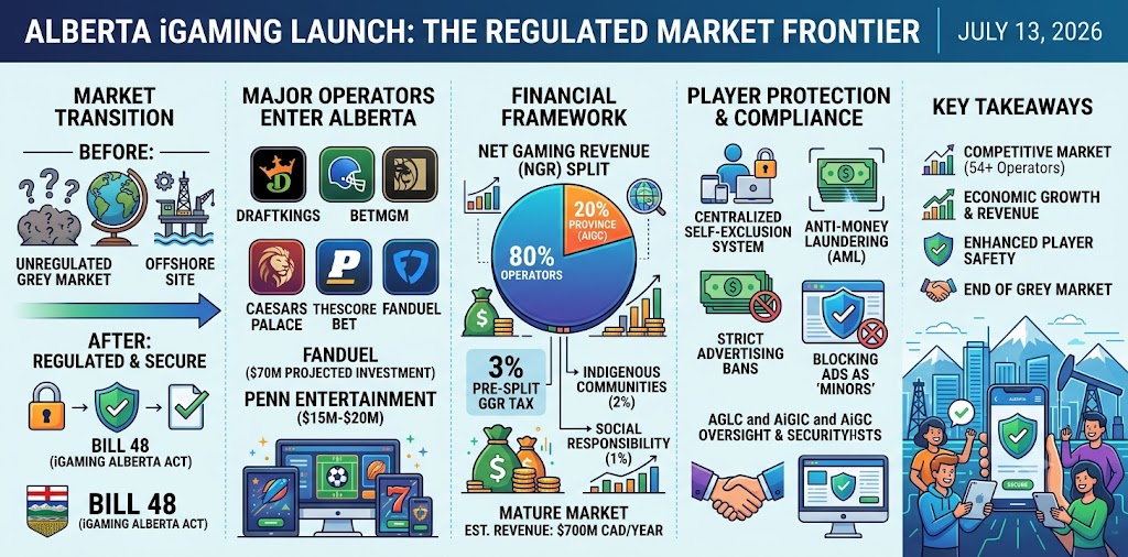 Alberta iGaming Launch: Inside the July 13 Regulated Market Rollout