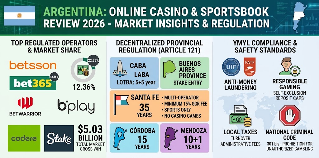 Argentina Online Casinos & Sportsbooks: 2026 Review