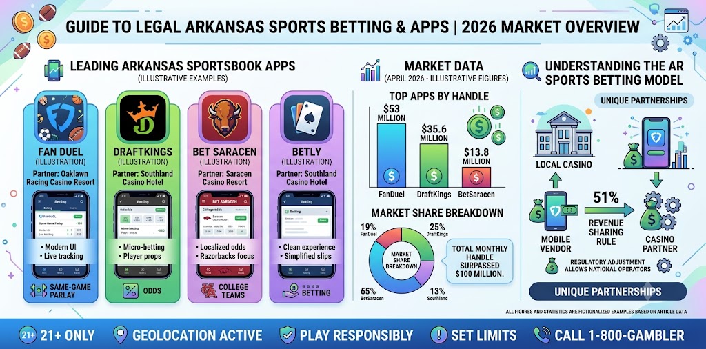 Best Legal Arkansas Sportsbooks & Betting Apps 2026