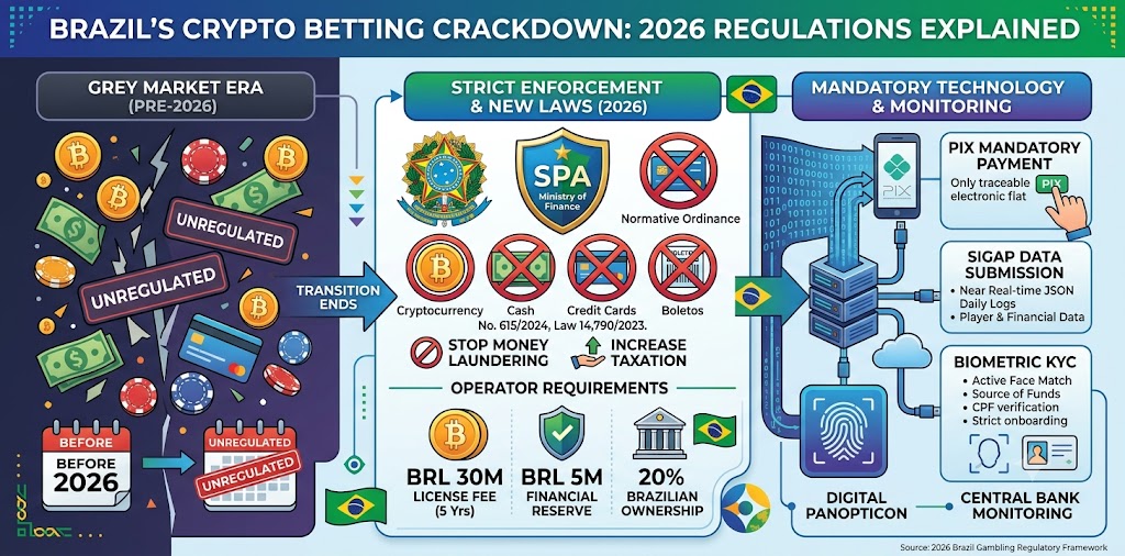 Brazil's Crypto Betting Crackdown: 2026 Regulations Explained