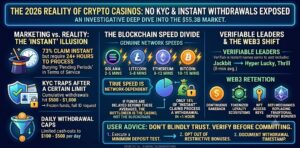 The 2026 Reality of Crypto Casinos: No KYC & Instant Withdrawals Exposed