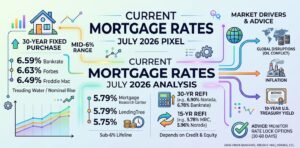 Current Mortgage Rates Stagnate in Mid-6% Range: July 2026 Analysis