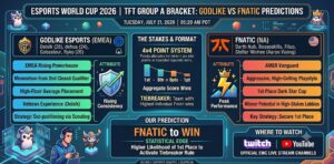 GodLike vs Fnatic Predictions: Esports World Cup 2026 TFT Group A Bracket Analysis