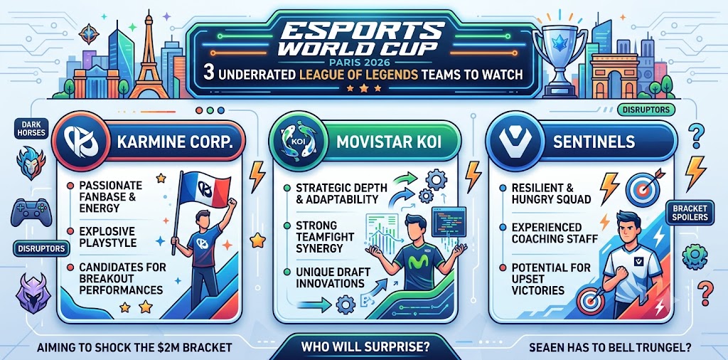 Esports World Cup Paris 2026: 3 Underrated League of Legends Teams to Watch