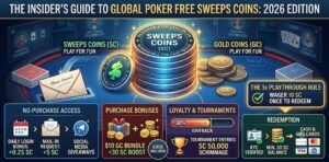 global poker free sweeps coins