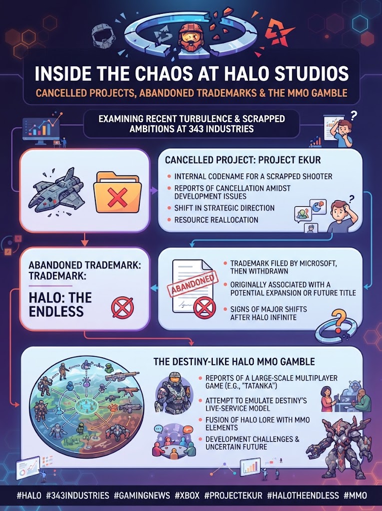 Inside the Chaos at Halo Studios: Cancelled Shooters, Abandoned Trademarks, and the Destiny-Like MMO Gamble
