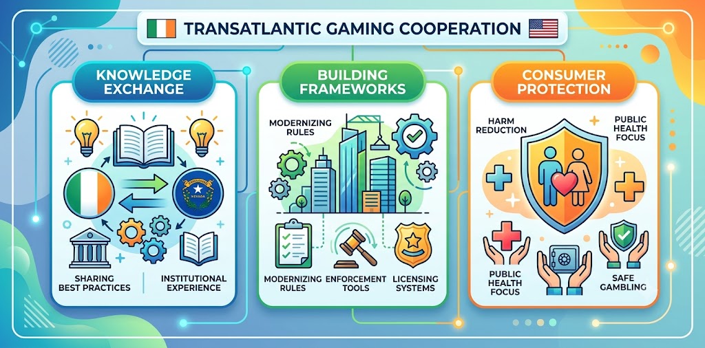 Ireland & Nevada Forge Transatlantic Gambling Regulatory Pact