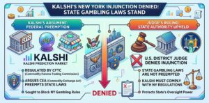 Kalshi Loses NY Injunction Bid: Judge Rules State Gambling Laws Apply to Prediction Markets