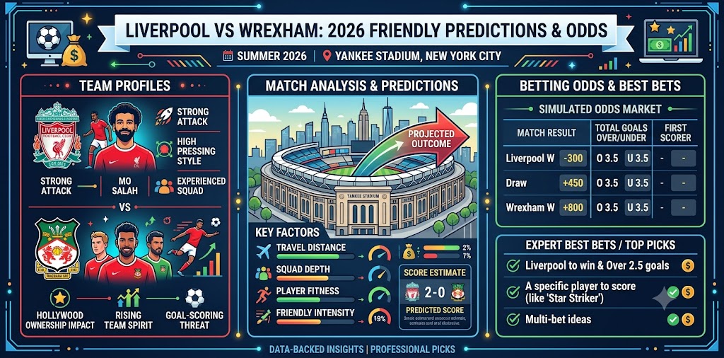 Liverpool vs. Wrexham Predictions, Odds & Best Bets (July 2026)