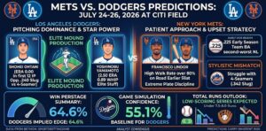Mets vs. Dodgers Predictions: Data, Odds & Lineup Analysis for the July 2026 Series