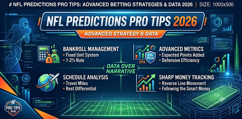 NFL Predictions Pro Tips: Advanced Betting Strategies and Data for 2026