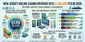 NJ Online Casino Revenue Hits $1 Billion in 2026