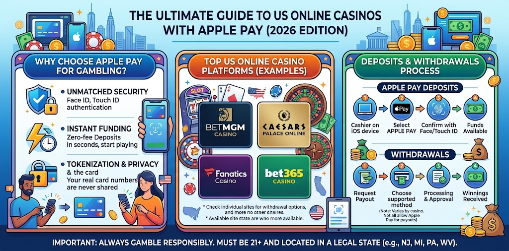 Best Legal Online Casinos That Accept Apple Pay in the US (2026)