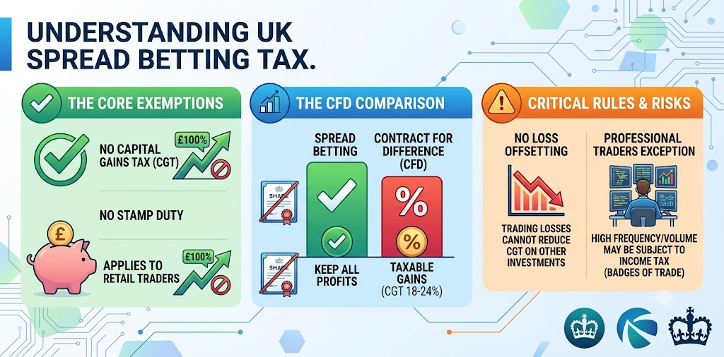 UK Spread Betting Tax Rules 2026: The HMRC Exemptions Explained